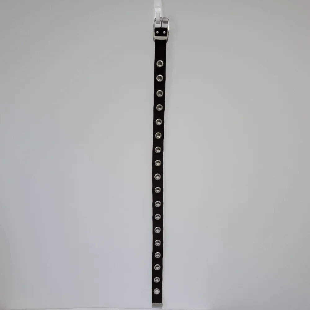 Canvas Belt 39" Rivets Green Military Look - Picture 5 of 5